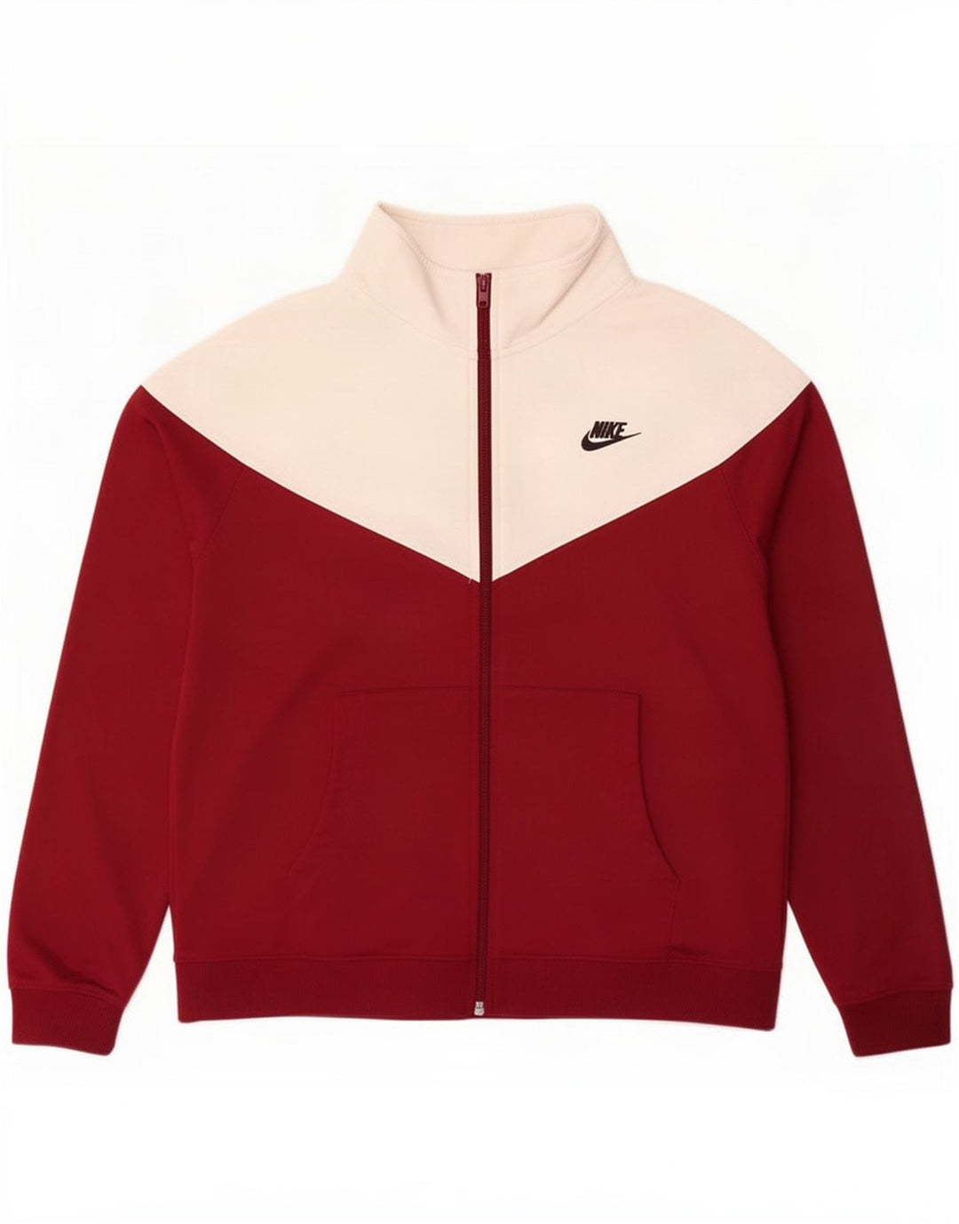 Nike muška gornja jakna od trenirke Large Maroon Colourblock poliester