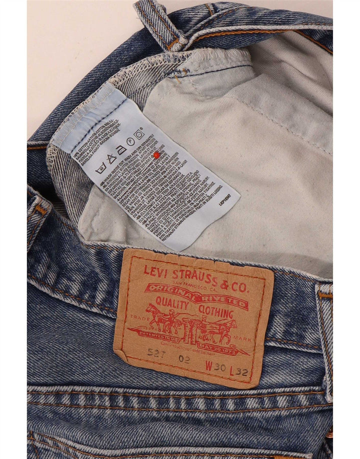 Levi's muške 527 Bootcut traperice W30 L32 plavi pamuk