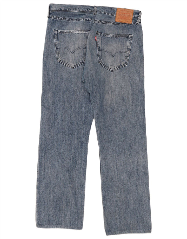 Levi's muške 501 ravne traperice W36 L32 plavi pamuk