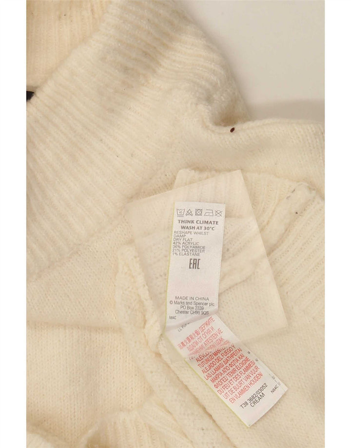 Marks & Spencer ženski džemper s kornjačičastim ovratnikom UK 10 Small Beige