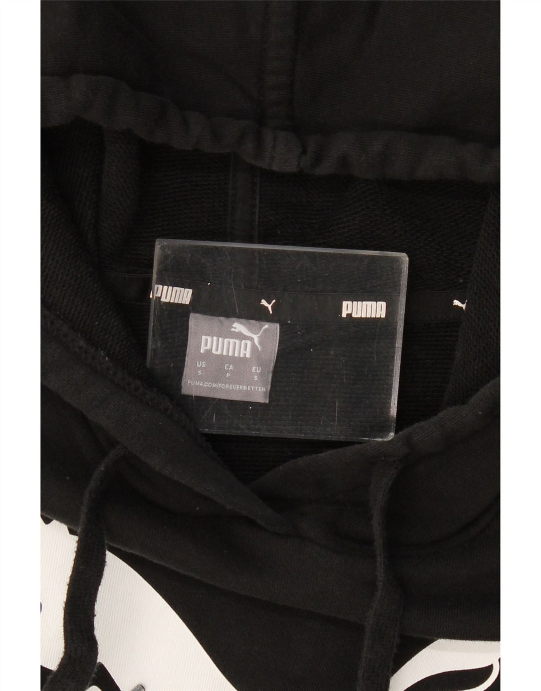 Puma ženska prekomjerna majica s kapuljačom s kapuljačom UK 10, mala crna