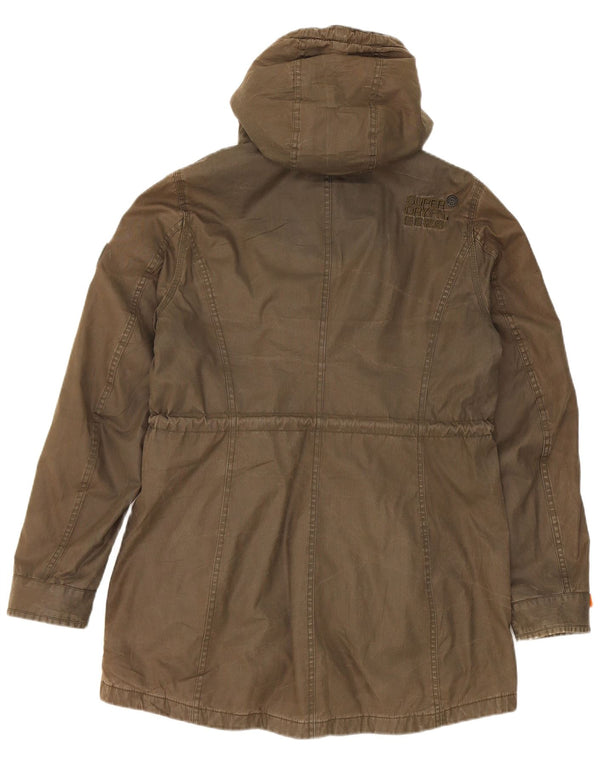 Superdry muška parka jakna s kapuljačom UK 40 veliki kaki poliester