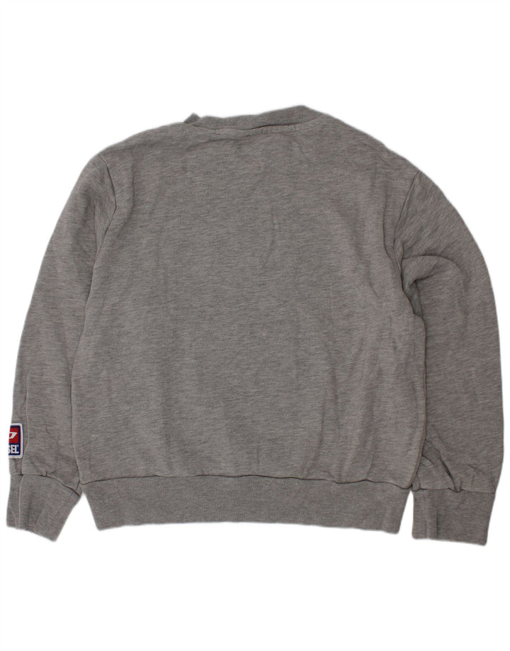 Diesel Boys Graphic Sweatshirt Džemper 7-8 godina sivi pamuk
