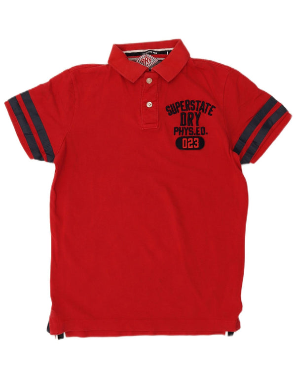 Superdry muška polo majica s velikim crvenim prugama, pamuk