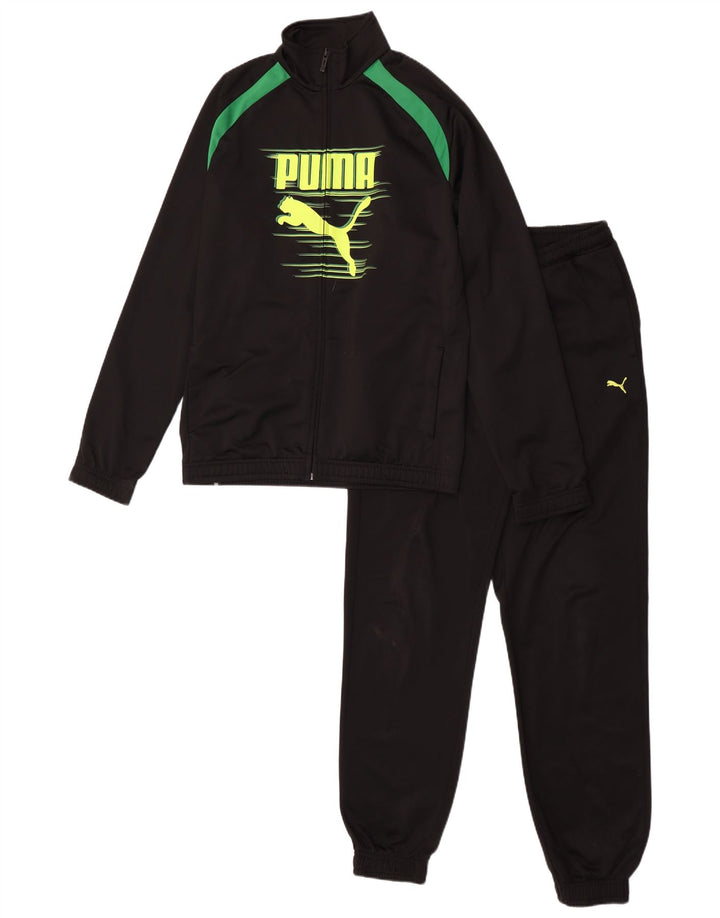 Trenirka Puma Boys Graphic Full 15-16 Years Black Colourblock