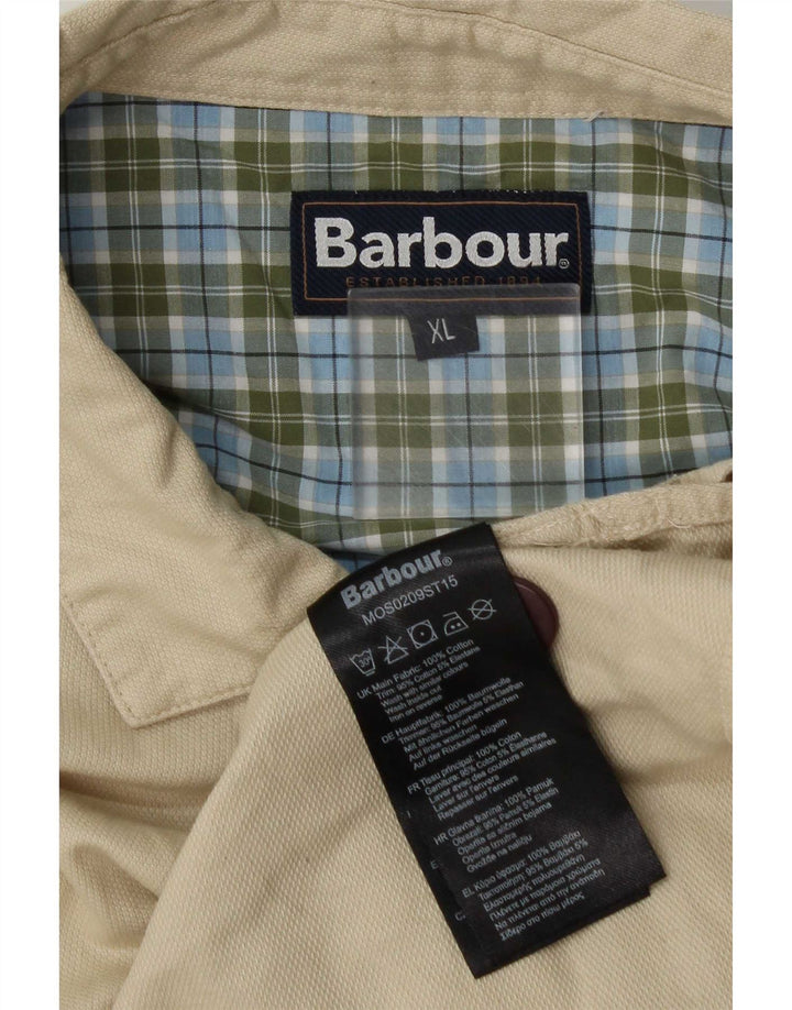 Barbour muška pomoćna jakna UK 42 XL bež pamuk