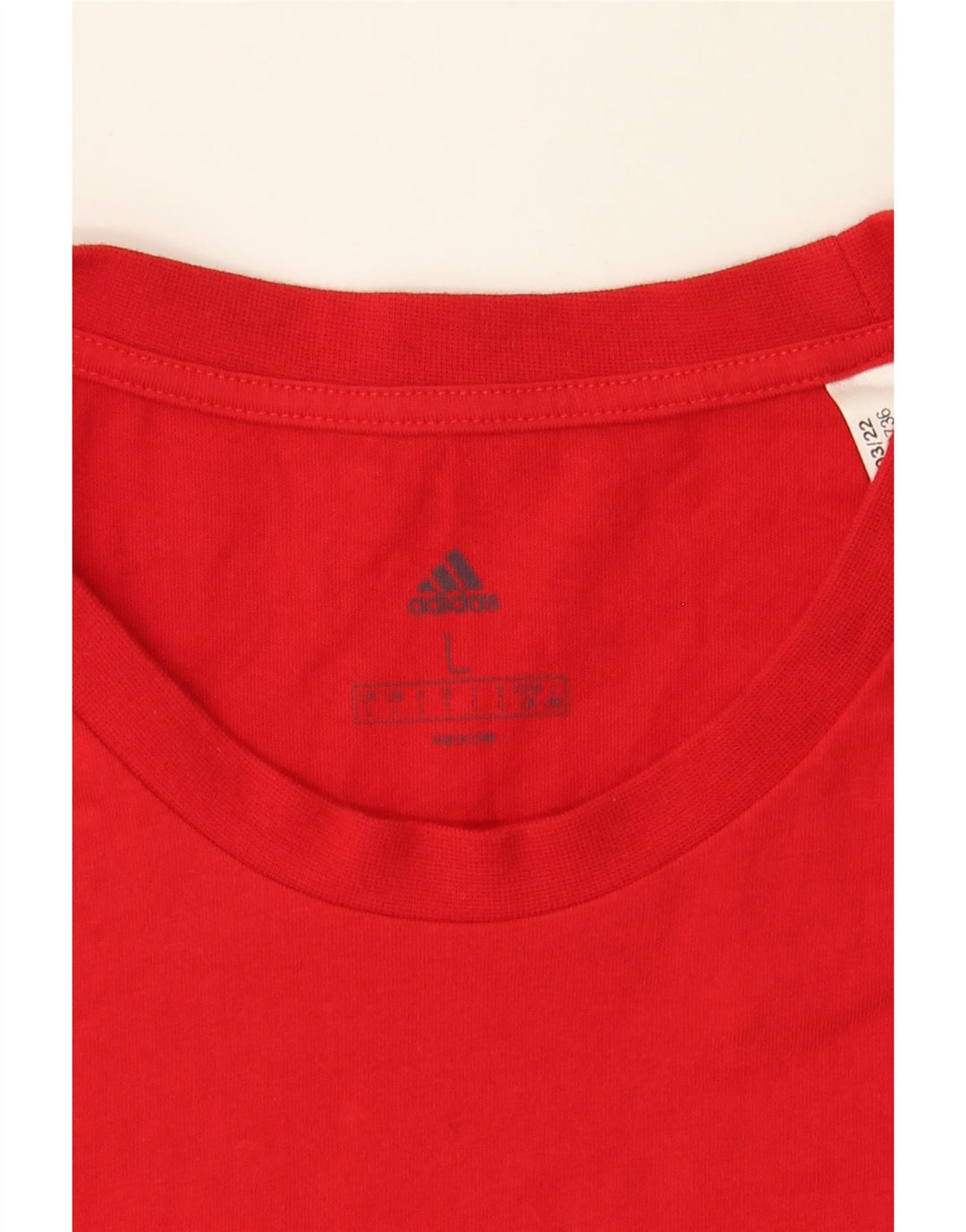 ADIDAS Mens T-Shirt Top Large Red Cotton Vintage Adidas and Second-Hand Adidas from Messina Hembry 