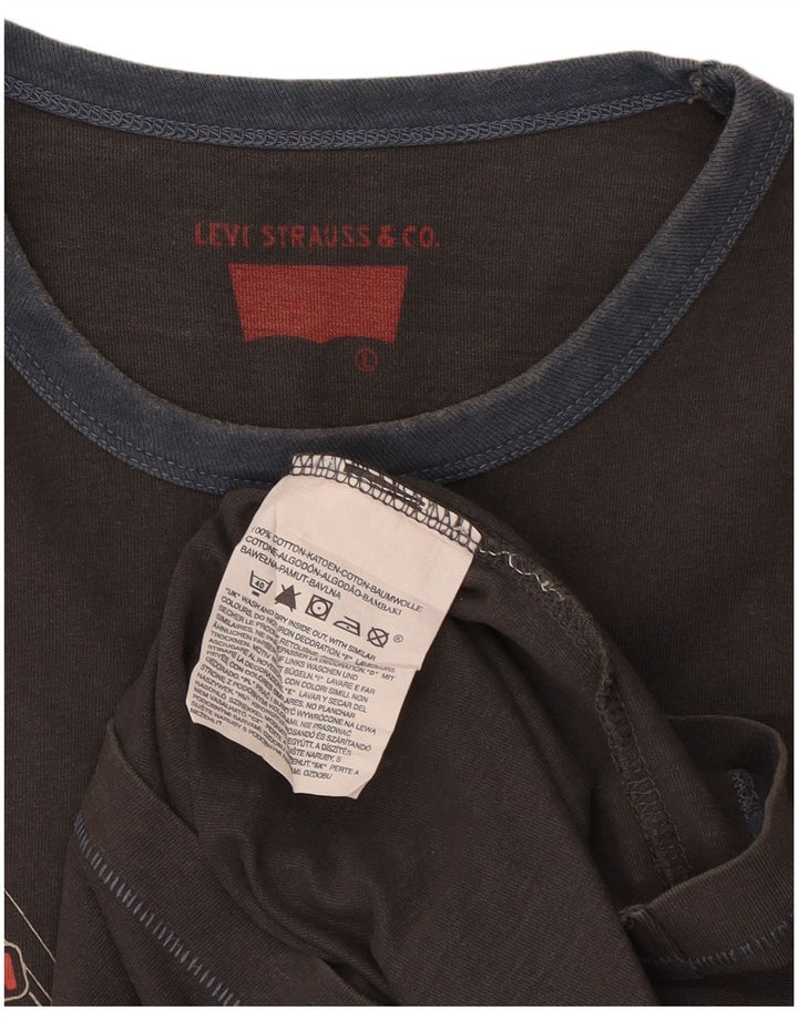 Levi's muška majica kratkih rukava s grafičkim motivima, veliki sivi pamuk