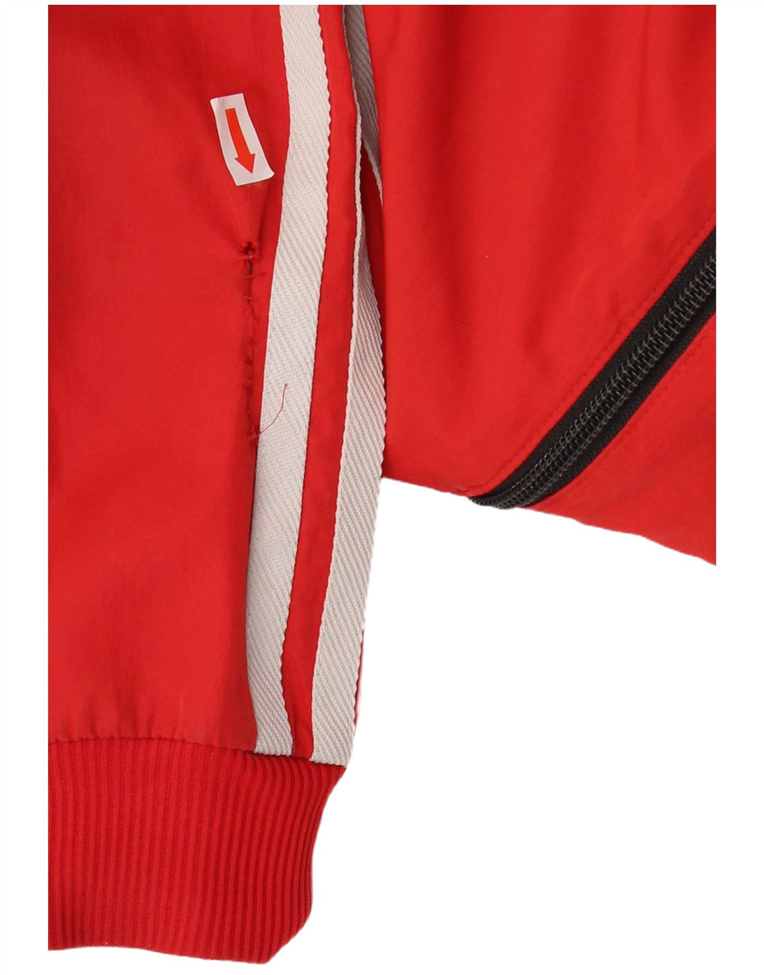 ADIDAS Boys Graphic Tracksuit Top Jacket 7-8 Years Red Colourblock Vintage Adidas and Second-Hand Adidas from Messina Hembry 