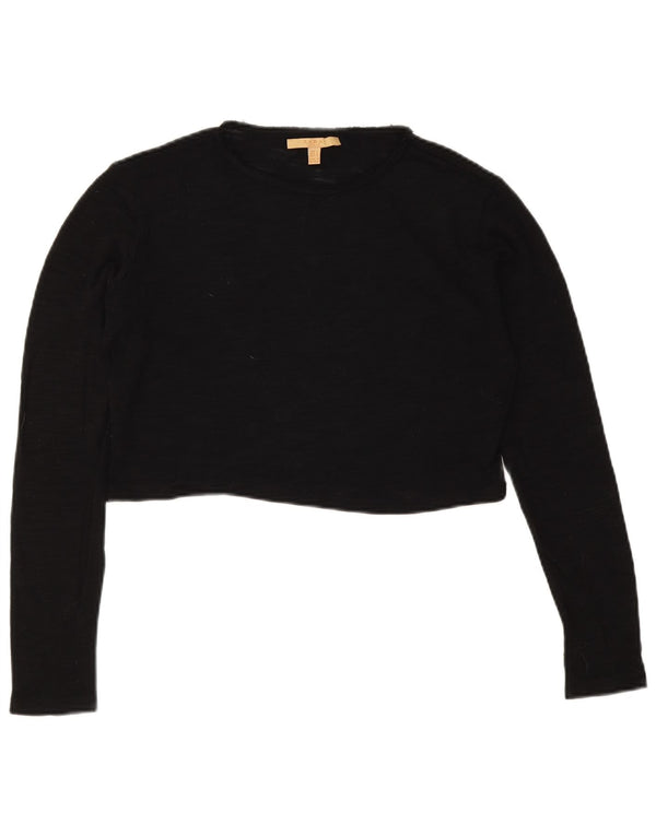 Zara ženska majica dugih rukava Trafaluc Crop UK 10 Mala crna
