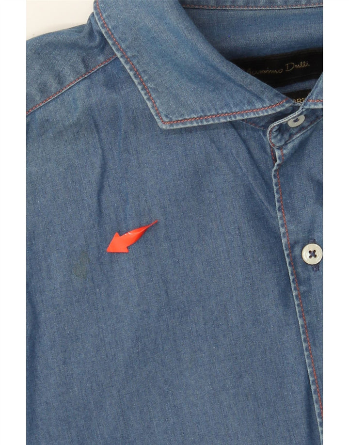 MASSIMO DUTTI Muška traper košulja Srednje plava