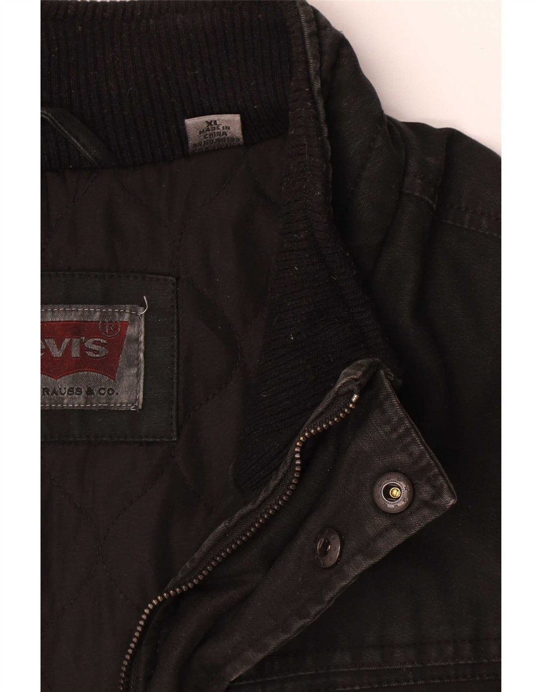 Levi's muška pomoćna jakna UK 42 XL crni pamuk