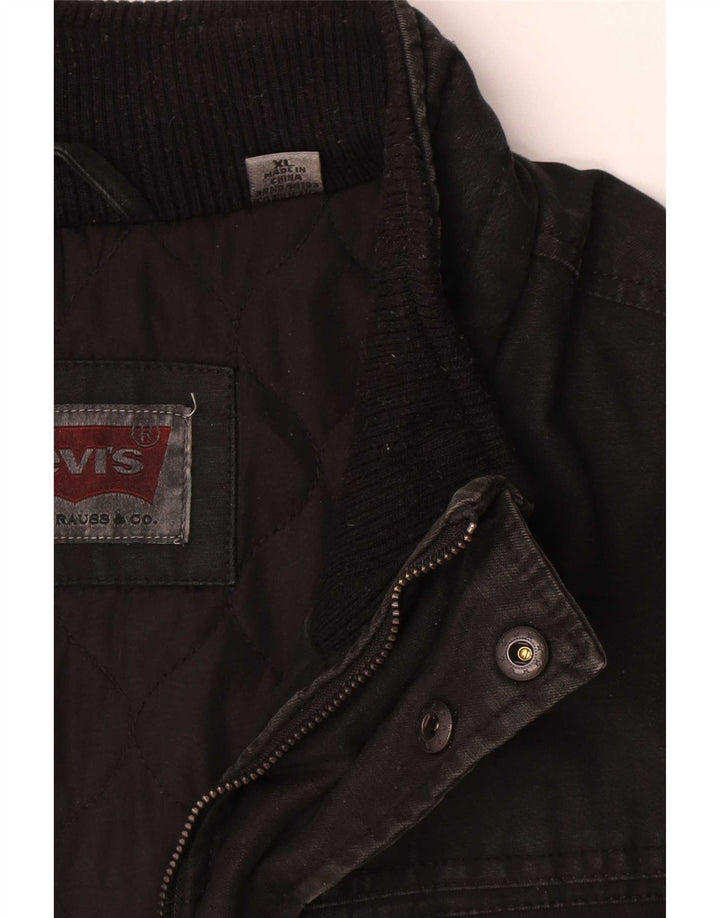 Levi's muška pomoćna jakna UK 42 XL crni pamuk