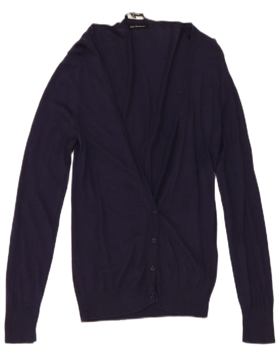 Massimo Dutti ženski kardigan pulover UK 12 Srednja tamnoplava svila