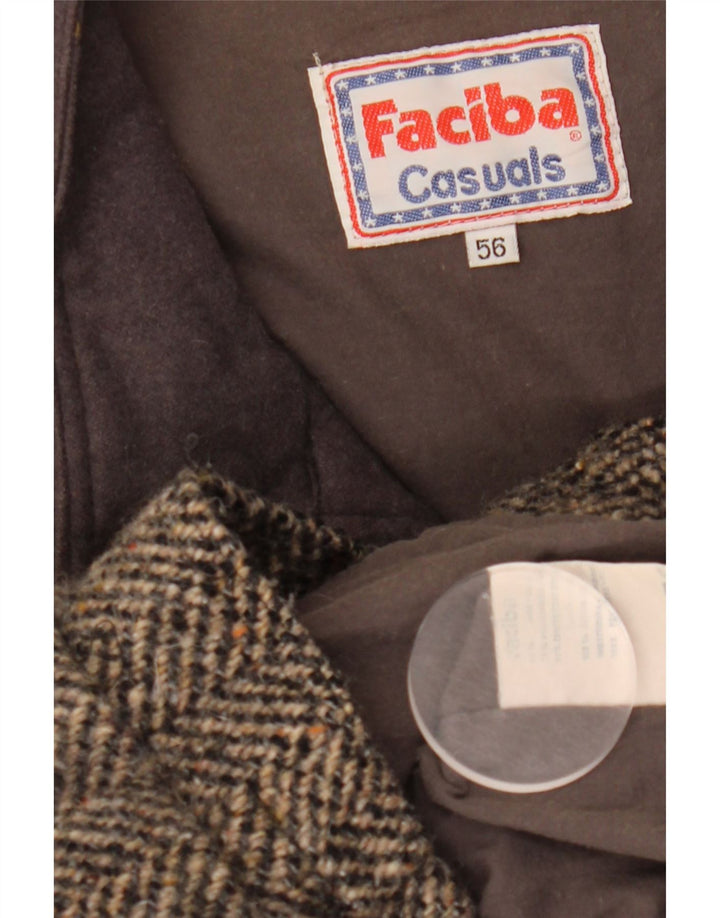 Faciba muška bomber jakna IT 56 3XL smeđa vuna