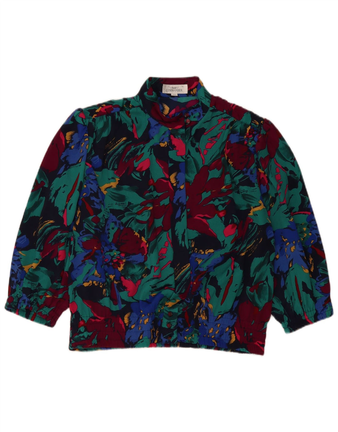 COMMANDER Ženska skraćena košulja bluza EU 42 velika, višebojna cvjetna