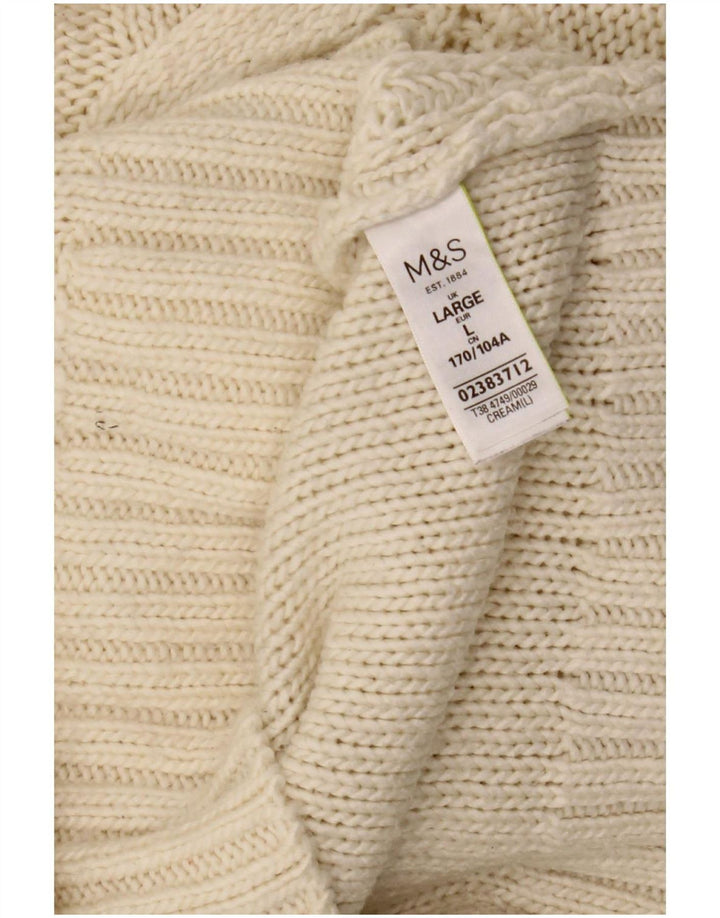 Marks & Spencer ženski džemper s kornjačičastim ovratnikom UK 16 Large Off White