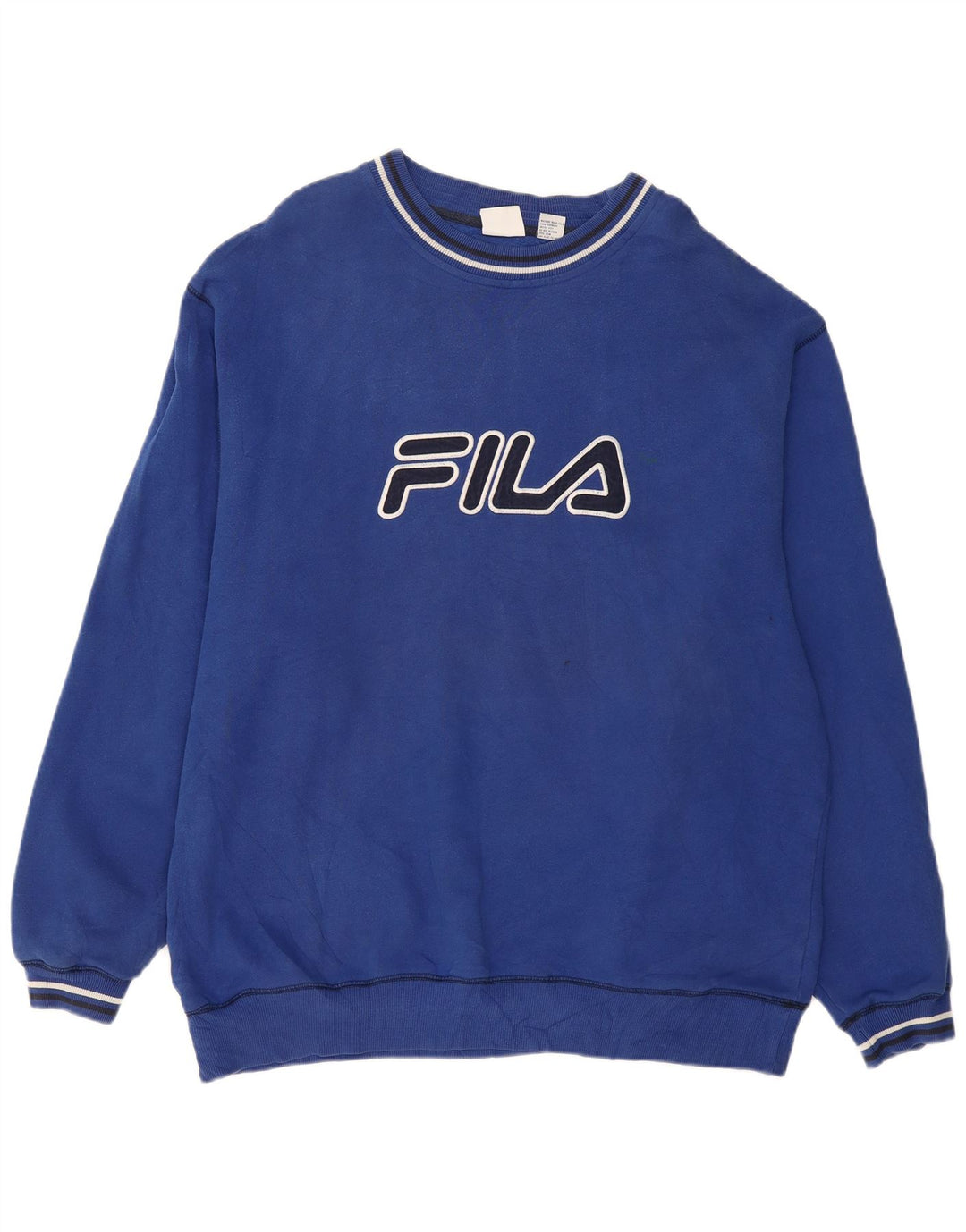 FILA muški džemper s grafičkim motivima 2XL, plavi pamuk