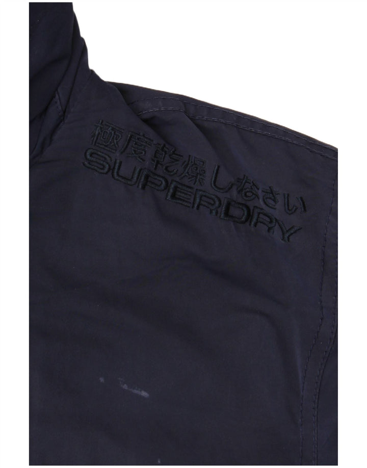 Superdry muška bomber jakna UK 40 veliki tamnoplavi poliester