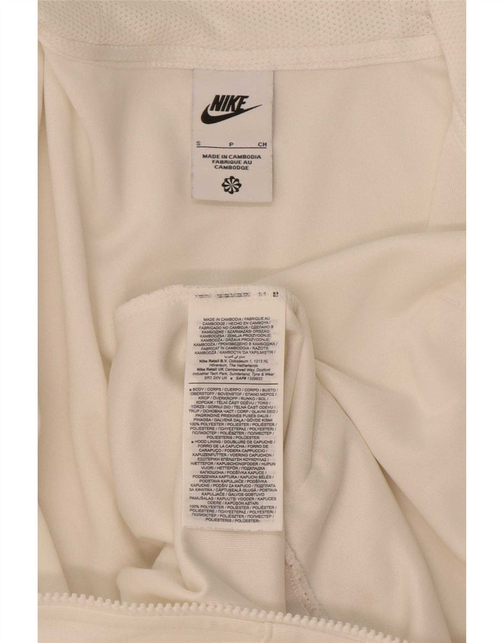 Nike Muški pulover s kapuljačom s patentnim zatvaračem, mali bijeli poliester u blokovima boja