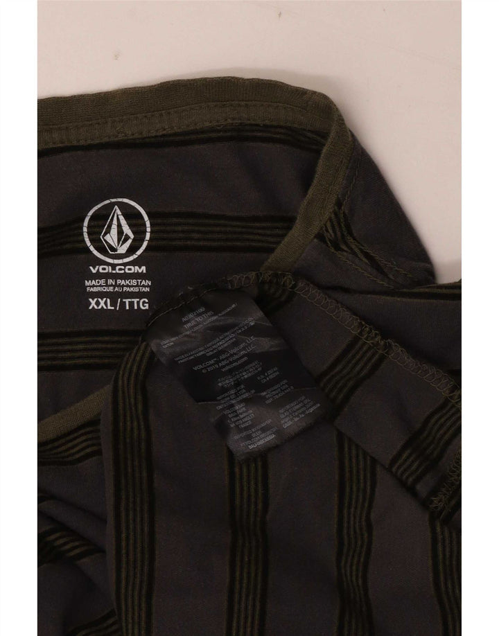Volcom muška majica dugih rukava 2XL, pamuk na sive pruge