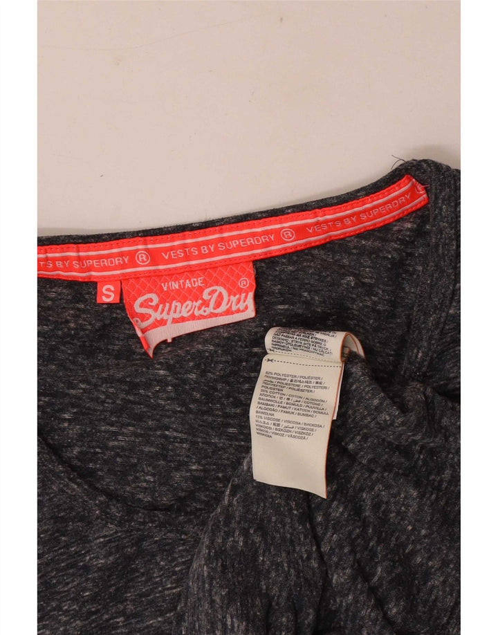 Superdry ženski grafički prsluk UK 10 Mali sivi flekasti poliester