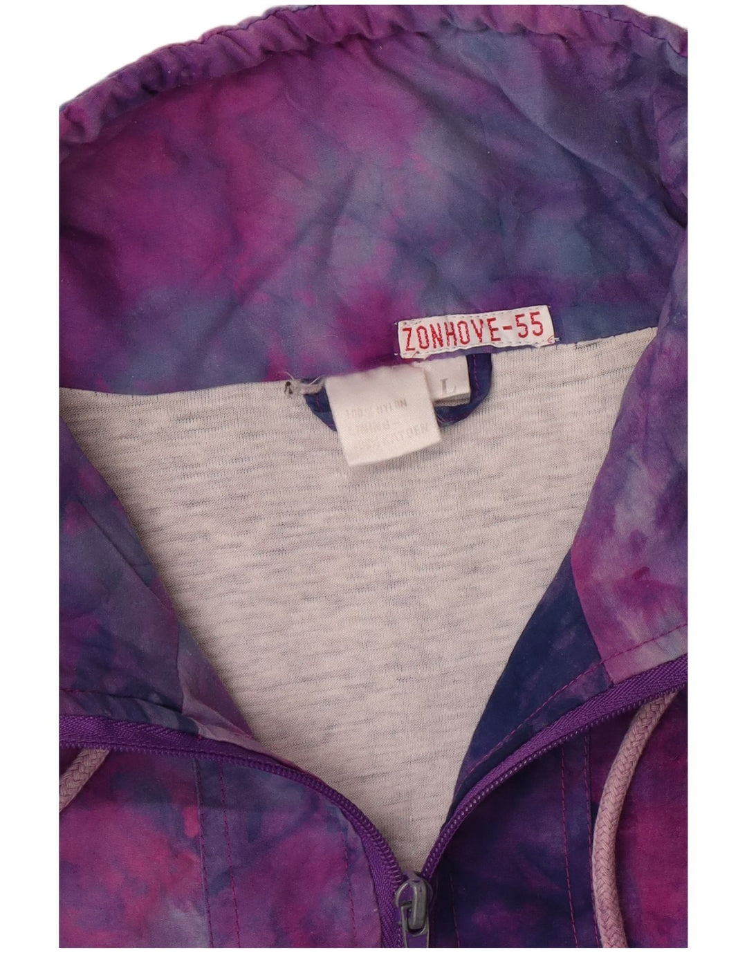 Vintage ženska gornja jakna trenirke UK 16 velika šarena kravata