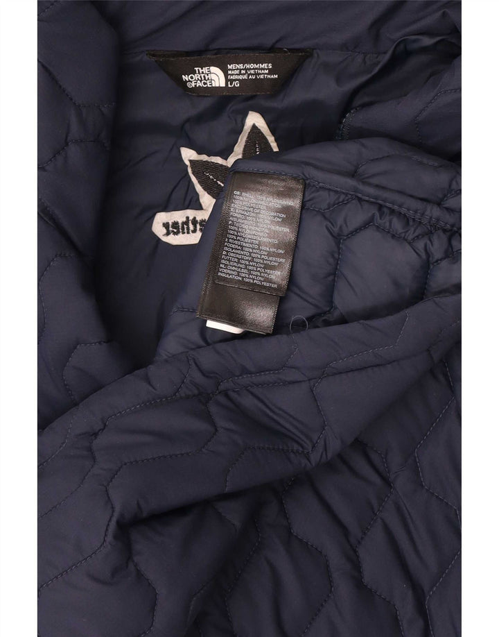 The North Face muška podstavljena jakna UK 40 Large tamnoplavi najlon