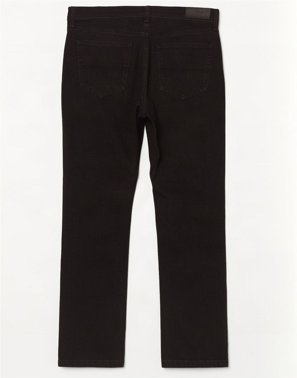 Marks & Spencer Mens Regular Straight Jeans W36 L31 Black Cotton