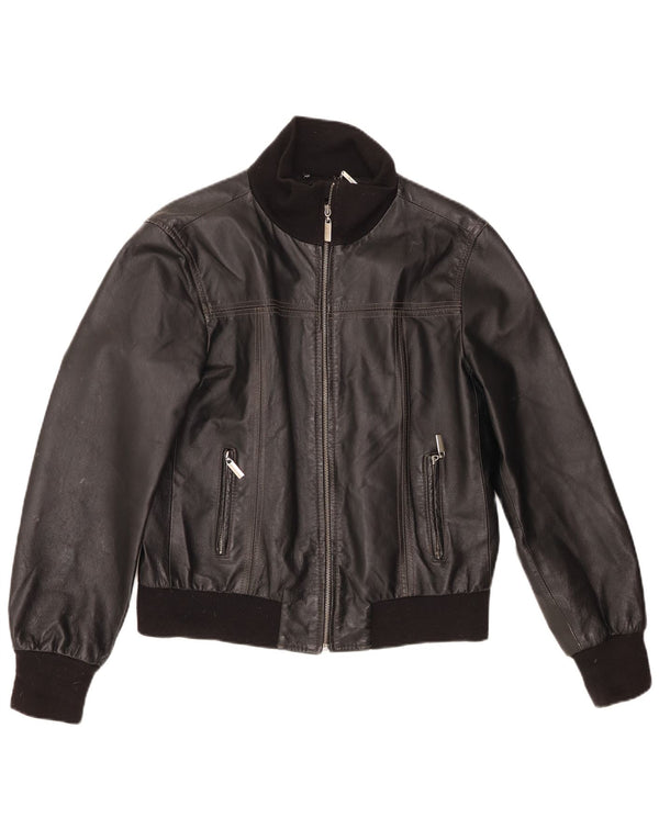 Conbipel ženska kožna jakna bomber IT 48 XL crne boje