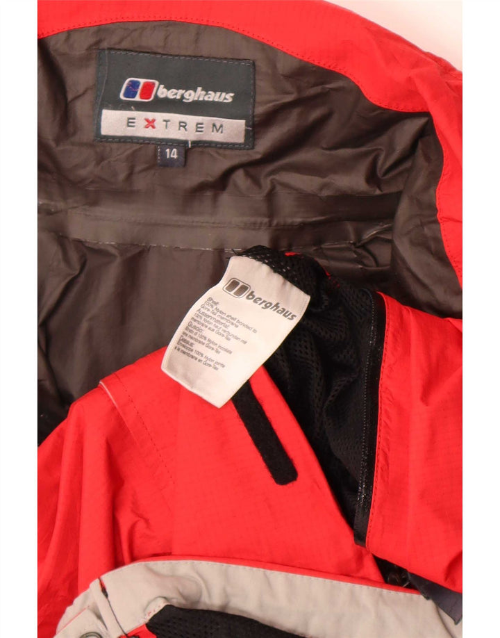 Berghaus Boys kišna jakna s kapuljačom 13-14 godina crvena najlon