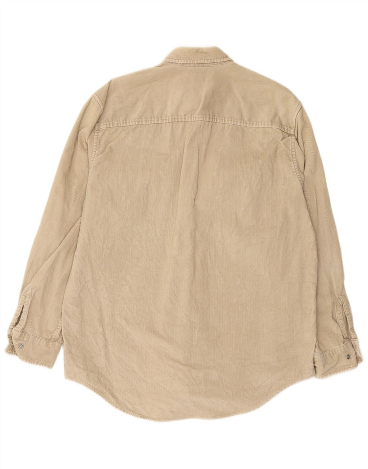 TIMBERLAND Muška košulja od samta, srednje bež pamuk