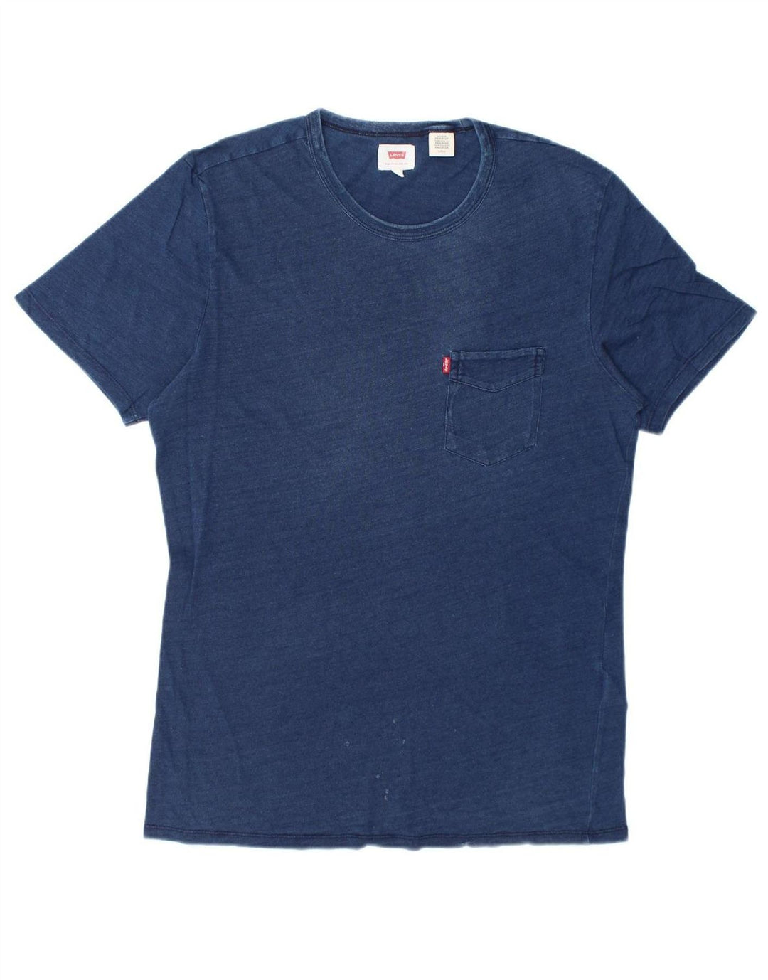 LEVI'S Mens T-Shirt Top Small Navy Blue Cotton