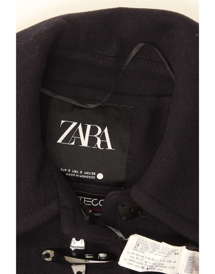Zara ženski preveliki kaput UK 10 Mali tamnoplavi vuneni