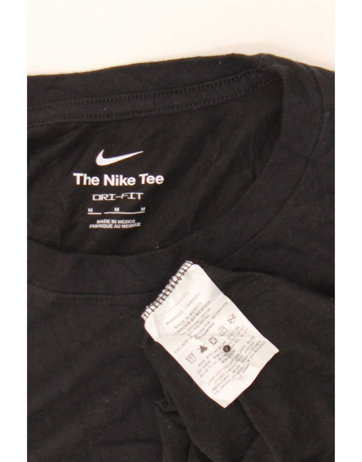 Nike Dri Fit T-Shirt Top srednji crni pamuk