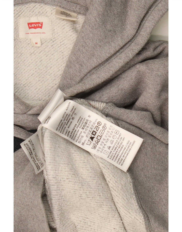Levi's muška majica s kapuljačom s kapuljačom srednje sive boje s flekama