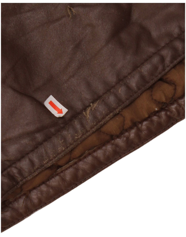 VINTAGE muška kožna jakna IT 56 3XL smeđa