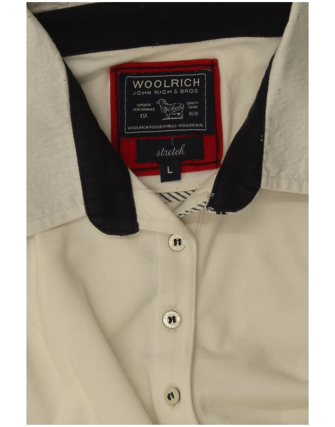 Woolrich ženska polo majica UK 14 Large Off White