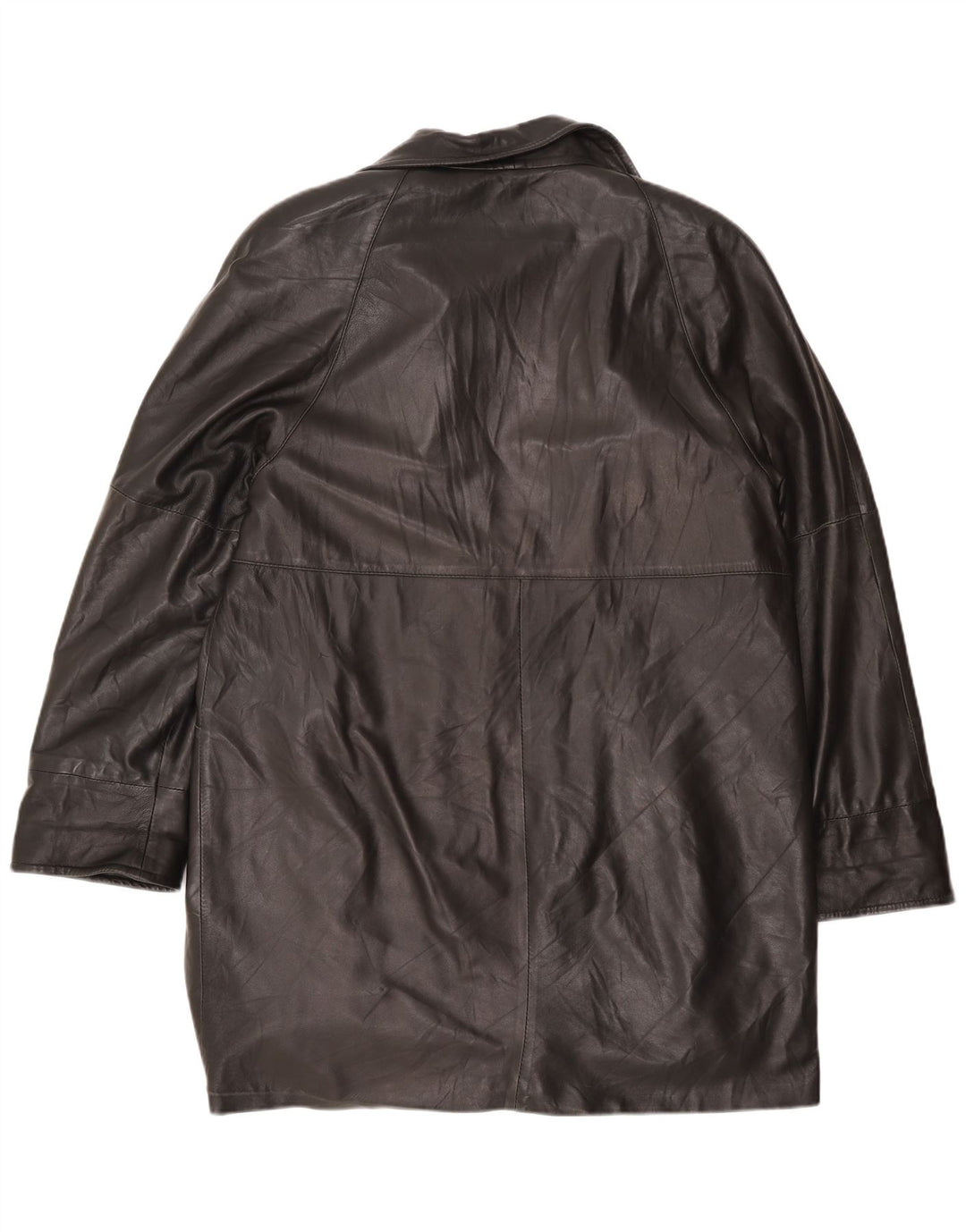 Vintage ženski kožni kaput UK 16 veliki crni