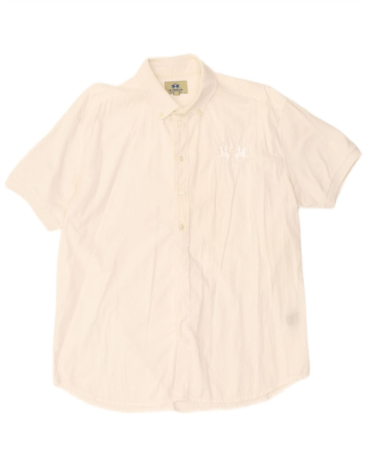 LA MARTINA Muška pulover majica kratkih rukava Buenos Aires XL Bijela