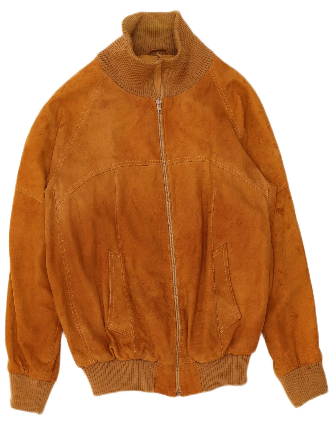 Vintage muška bomber jakna od brušene kože IT 50 velika bež koža