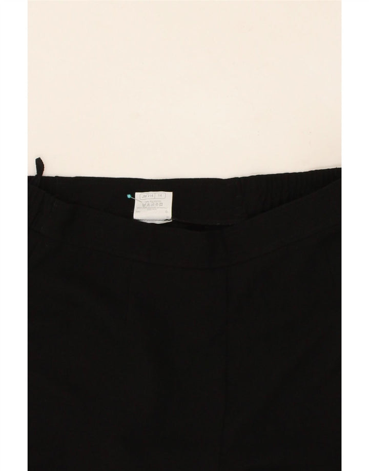 CLASSICS Womens Straight Casual Trousers UK 14 Medium W30 L27 Black Vintage Classics and Second-Hand Classics from Messina Hembry 