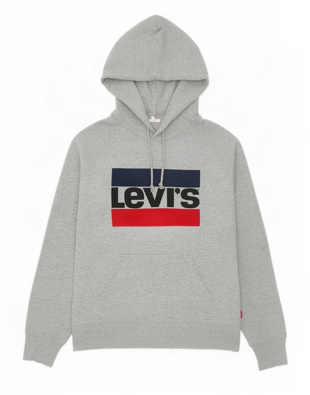 Levi's muška majica s kapuljačom s grafičkim motivima, mali sivi pamuk