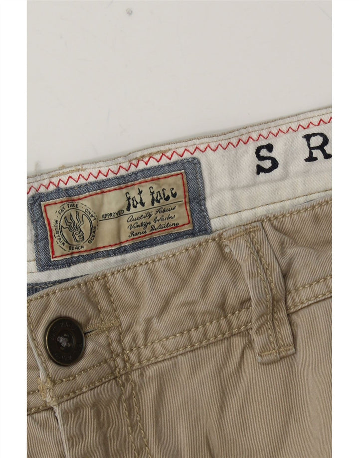 FAT FACE Muške ravne chino hlače W34 L33 Bež pamuk