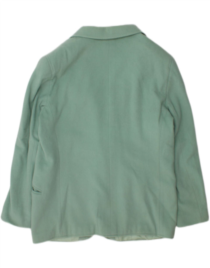 Vintage ženski sako s jednim gumbom, UK 18 XL, zelena vuna