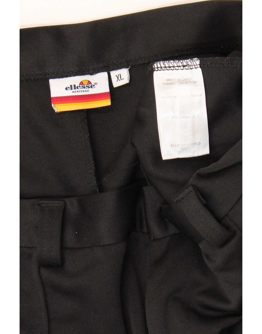 Muške uske chino hlače Ellesse XL W38 L28 crni poliester
