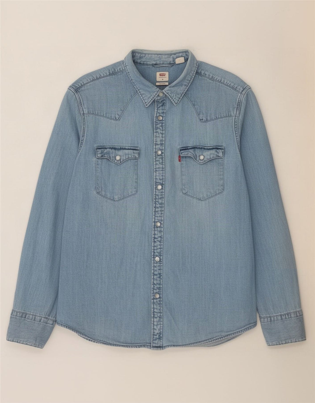 Levi's muška traper košulja standardnog kroja XL plava