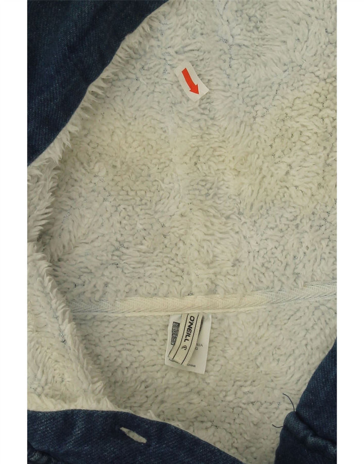 O'Neill ženski pulover Denim Sherpa jakna UK 16 Large Blue Cotton