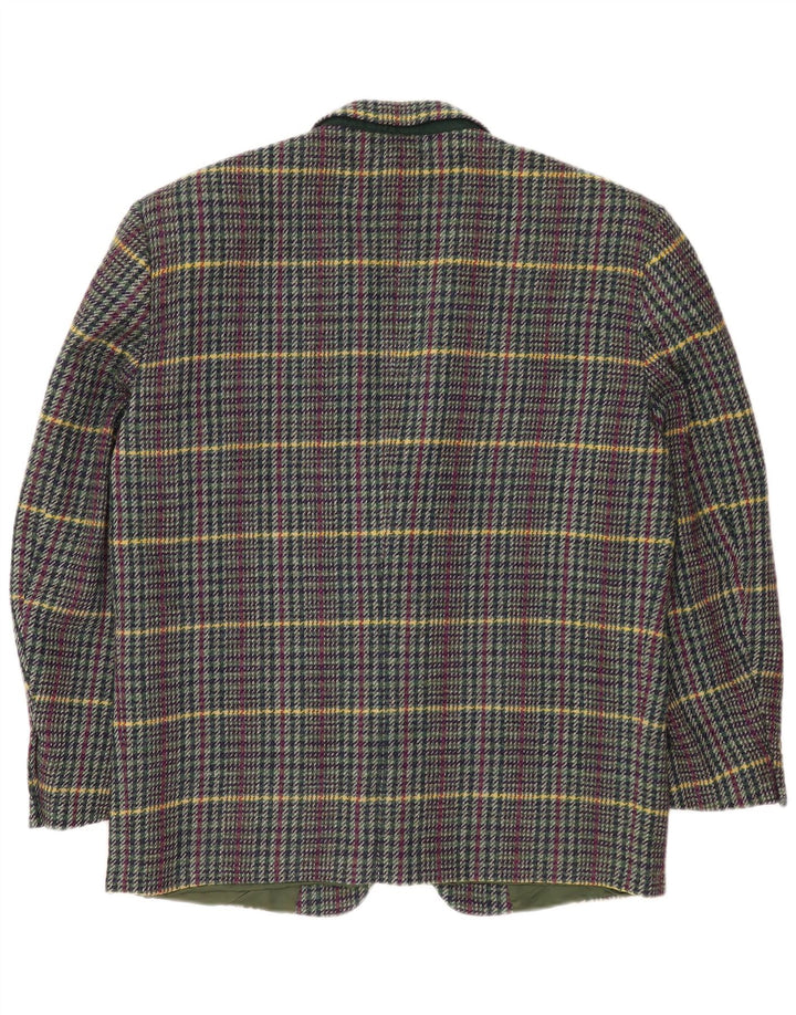 Cerruti 1881 Muška jakna s 2 gumba UK 42 XL Raznobojna karirana vuna