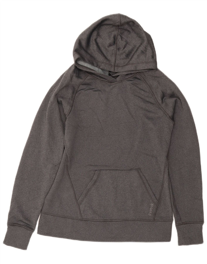 REEBOK Ženska majica s kapuljačom UK 10 Mali sivi poliester
